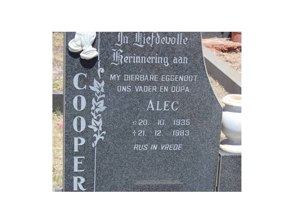 COOPER Alec 1935-1983