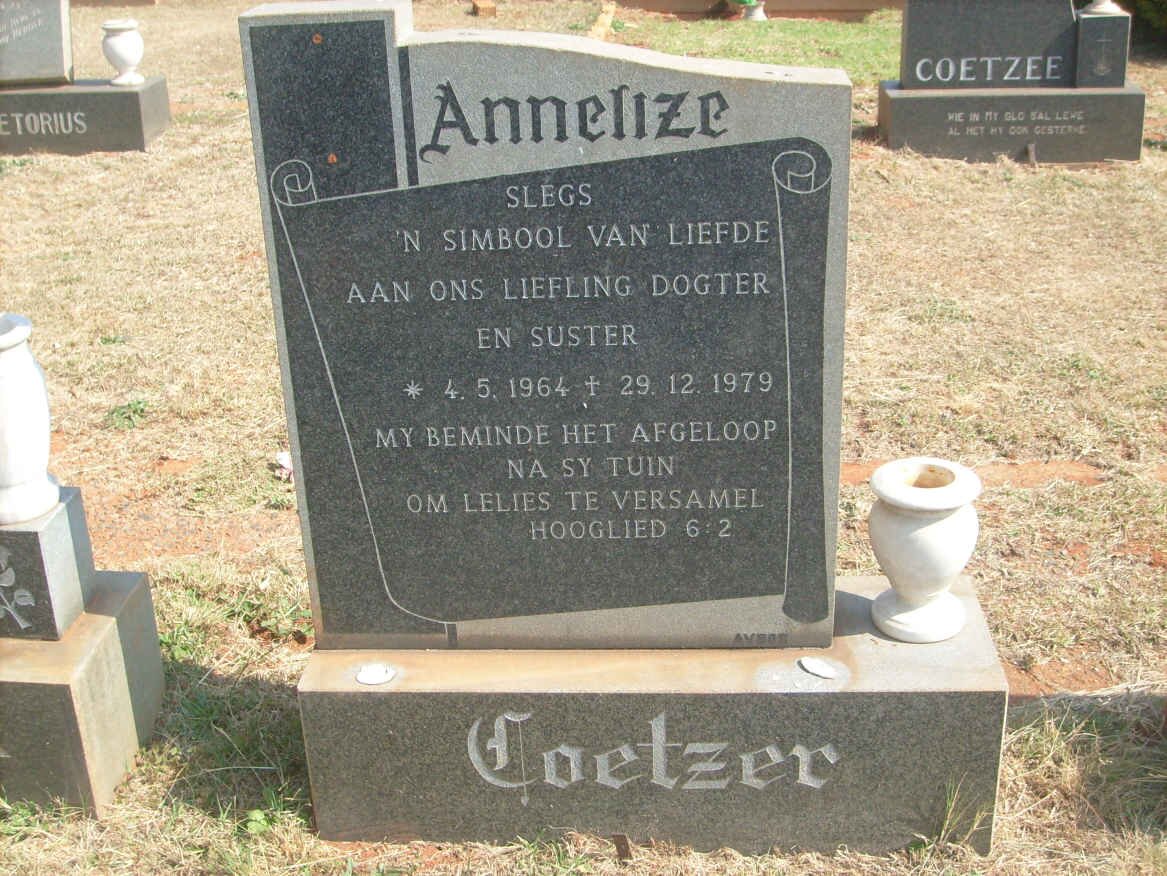 COETZER Annelize 1964-1979