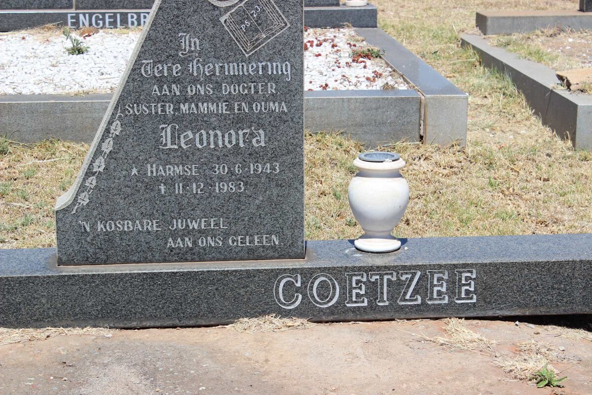 COETZEE Leonora nee HARMSE 1943-1983