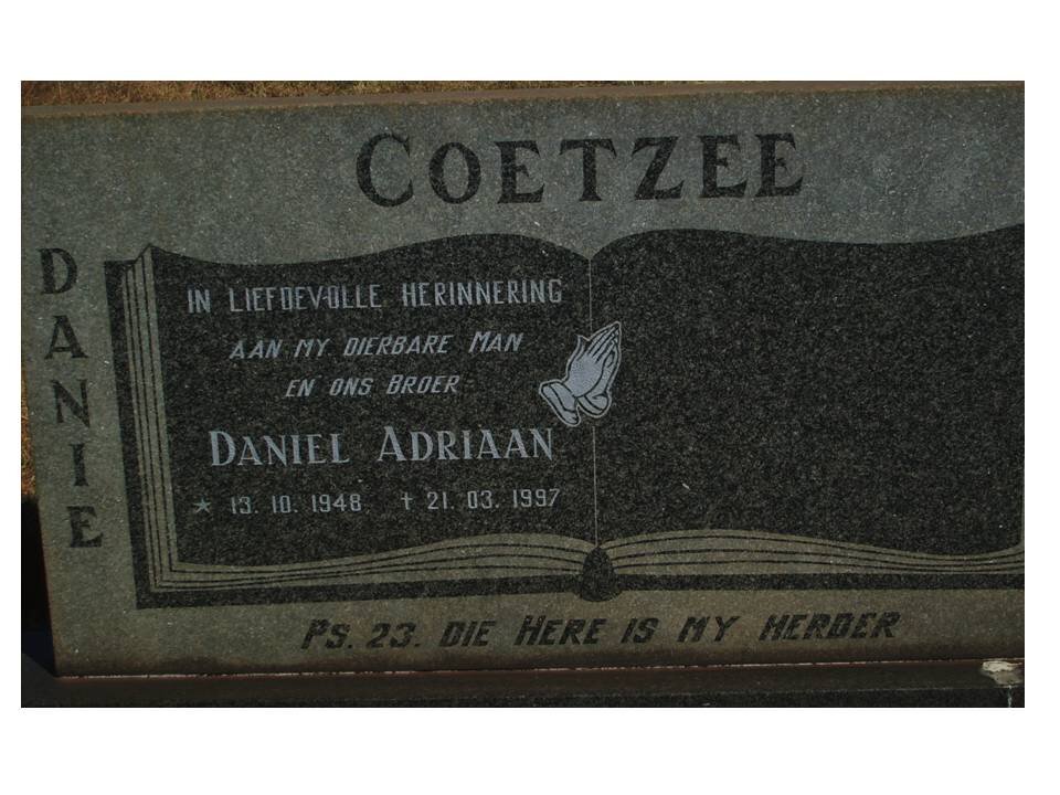 COETZEE Daniel Adriaan 1948-1997