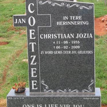 COETZEE Christiaan Jozia 1955-2009