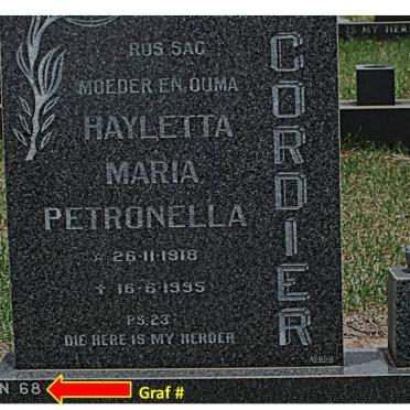 CORDIER Hayletta Maria Petronella 1918-1995