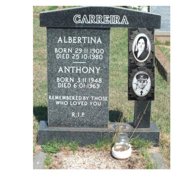 CARREIRA Albertina 1900-1980 :: CARREIRA Anthony 1948-1969