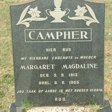 CAMPHER Margaret Magdaline 1913-1965