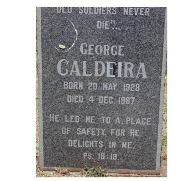 CALDEIRA George 1928-1987