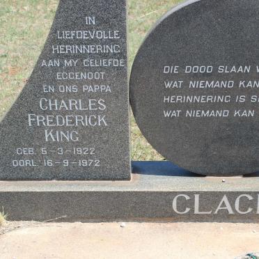 CLACK Charles Frederick King 1922-1972