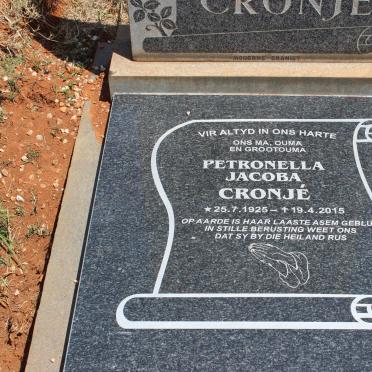 CRONJÉ Petronella Jacoba 1925-2015
