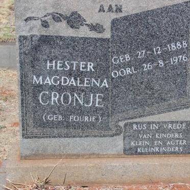 CRONJE Hester Magdalena nee FOURIE 1888-1976