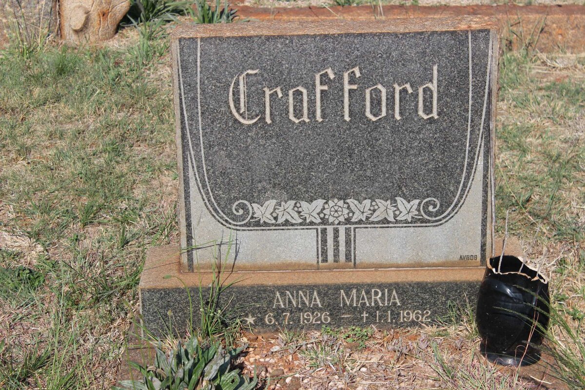 CRAFFORD Anna Maria 1926-1962