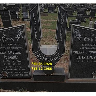 DAUBERMANN John Arthur 1928-1986 &amp; Johanna Christina Elizabeth 1939-