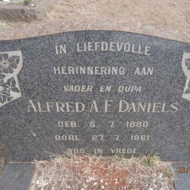 DANIELS Alfred A.F. 1880-1961