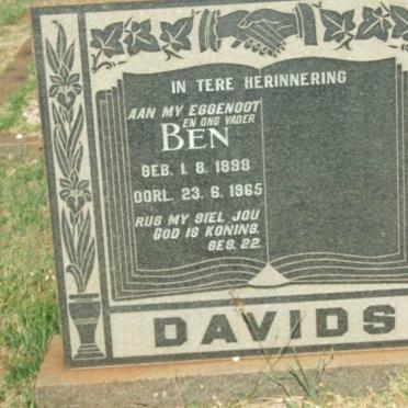 DAVIDS Ben 1898-1965