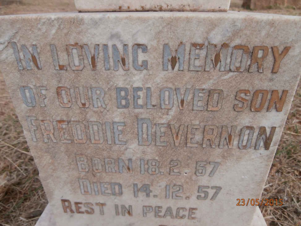 DEVERNON Freddie 1957-1957