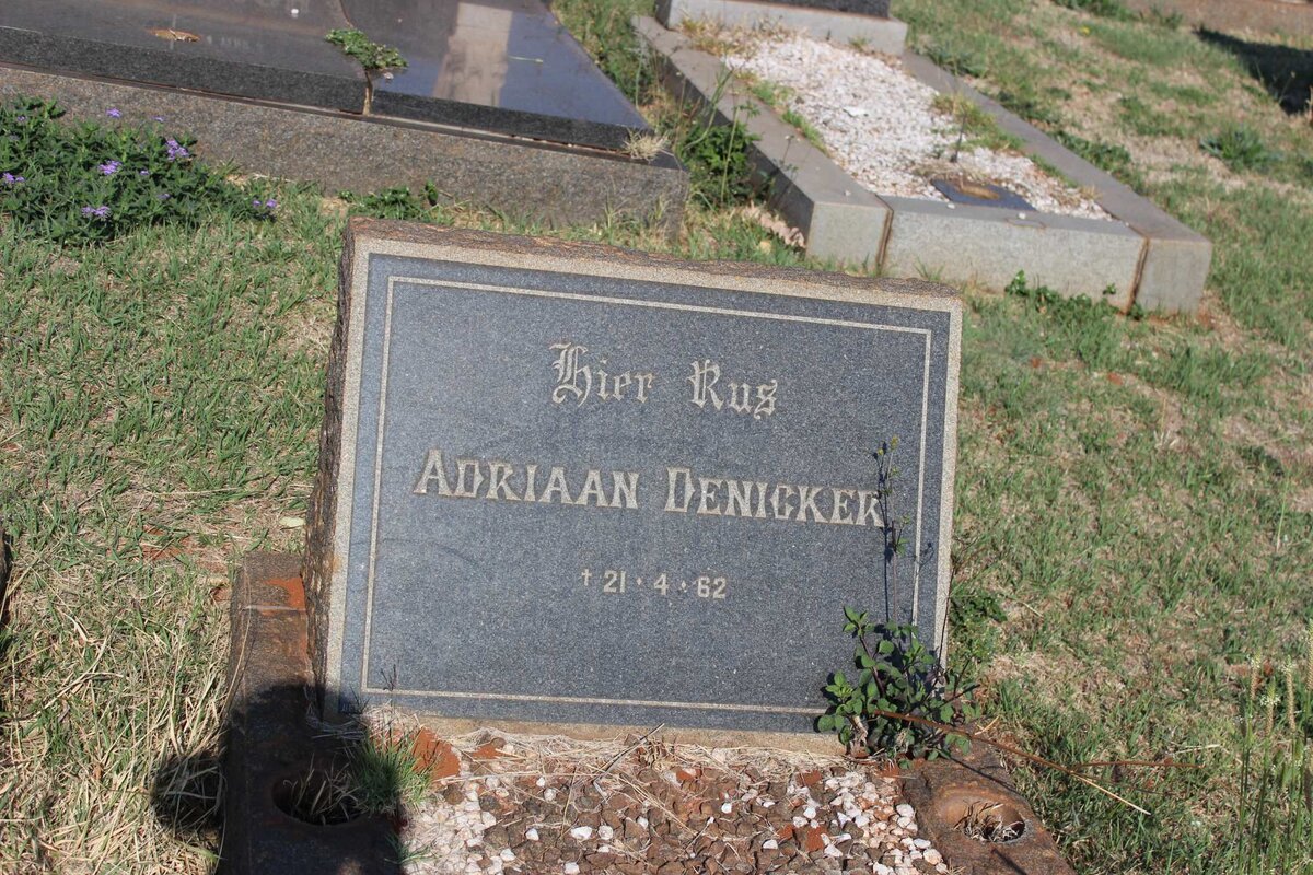 DENICKER Adriaan -1962