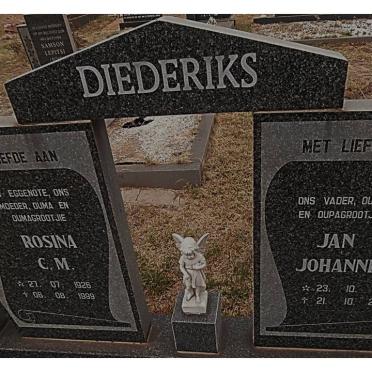 DIEDERIKS Jan Johannes 1919-2000 &amp; Rosina C.M. 1926-1999