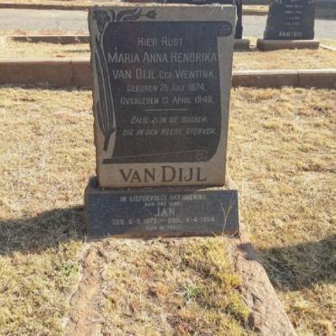 DIJL Jan, van 1872-1954 &amp; Maria Anna Hendrika WENTINK 1874-1948