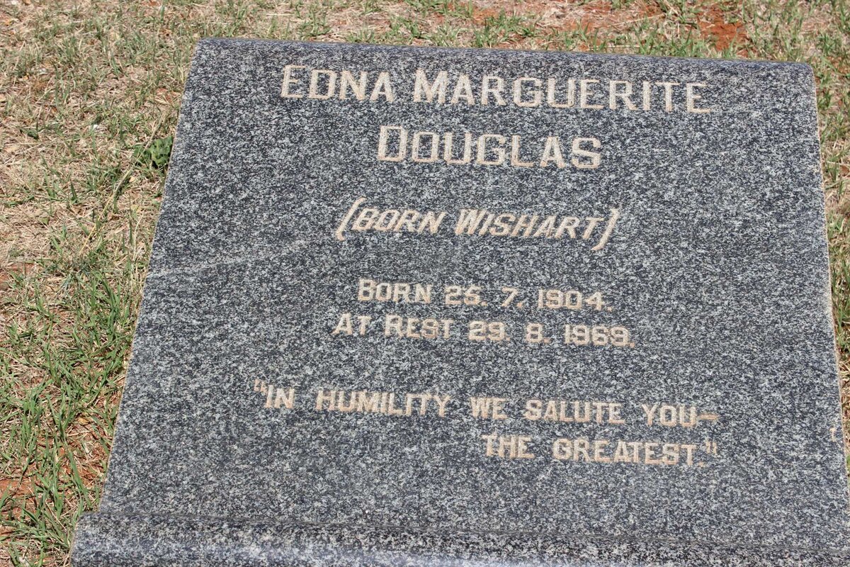 DOUGLAS Edna Marguerite nee WISHART 1904-1969