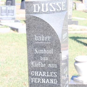 DUSSE Charles Fernand 1900-1964 &amp; Ella S.M. 1906-2006