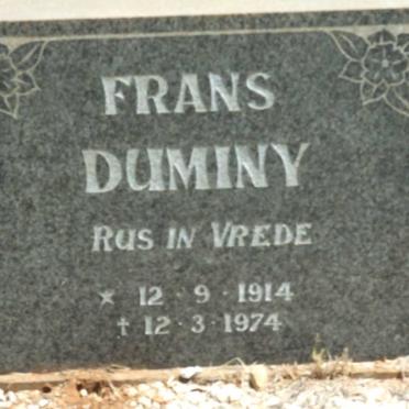 DUMINY Frans 1914-1974