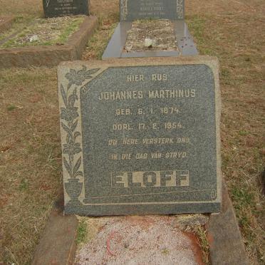 ELOFF Johannes Marthinus 1874-1954