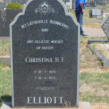 ELLIOTT Christina H.F. 1924-1973