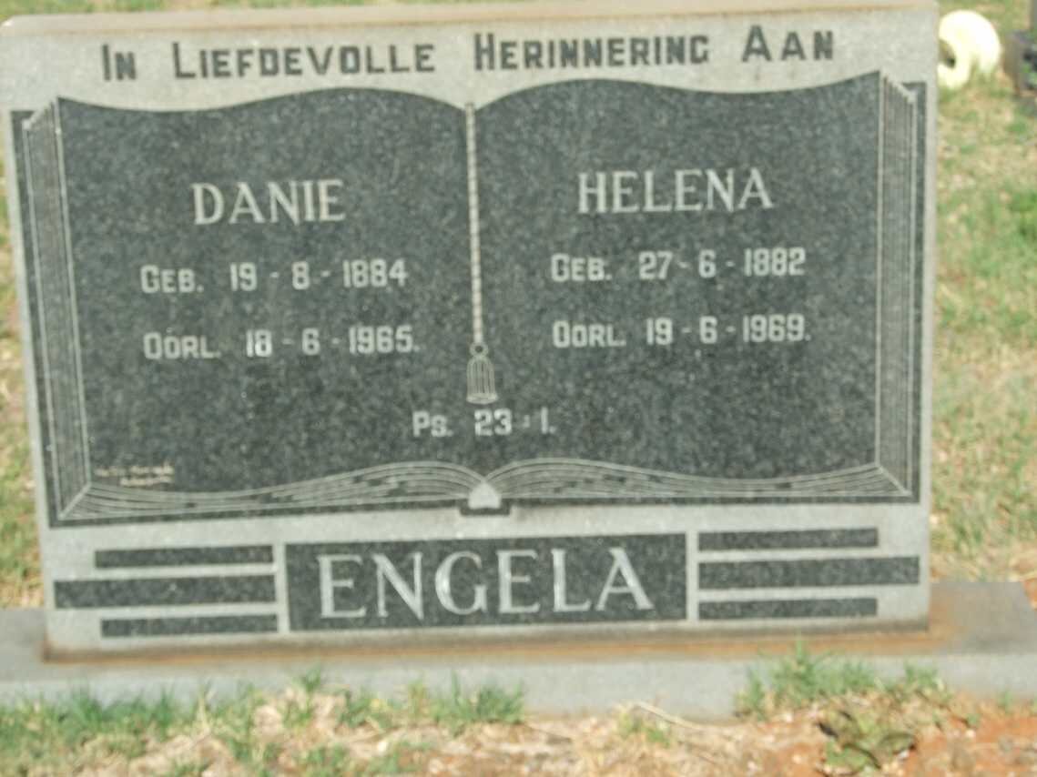 ENGELA Danie 1884-1965 &amp; Helena 1882-1969