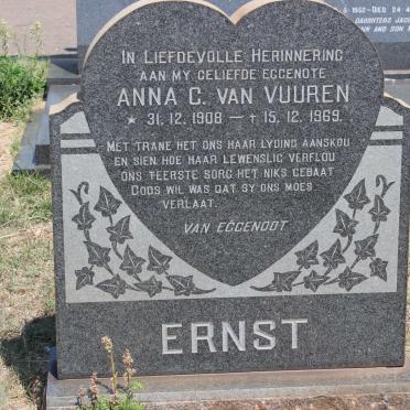 ERNST Anna C., VAN VUUREN 1908-1969