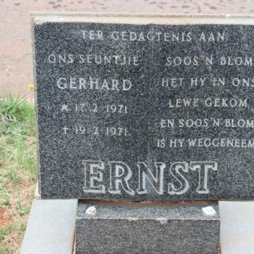 ERNST Gerhard 1971-1971