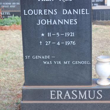 ERASMUS Lourens Daniël Johannes 1921-1976