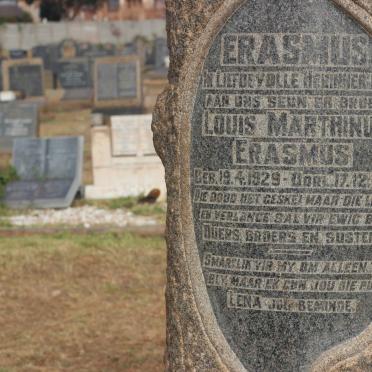 ERASMUS Louis Marthinus 1929-1951