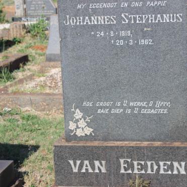 EEDEN Johannes Stephanus, van 1919-1962