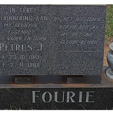 FOURIE Petrus J. 1913-1988