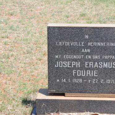 FOURIE Joseph Erasmus 1928-1971