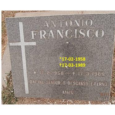 FRANCISCO Antonio 1958-1989