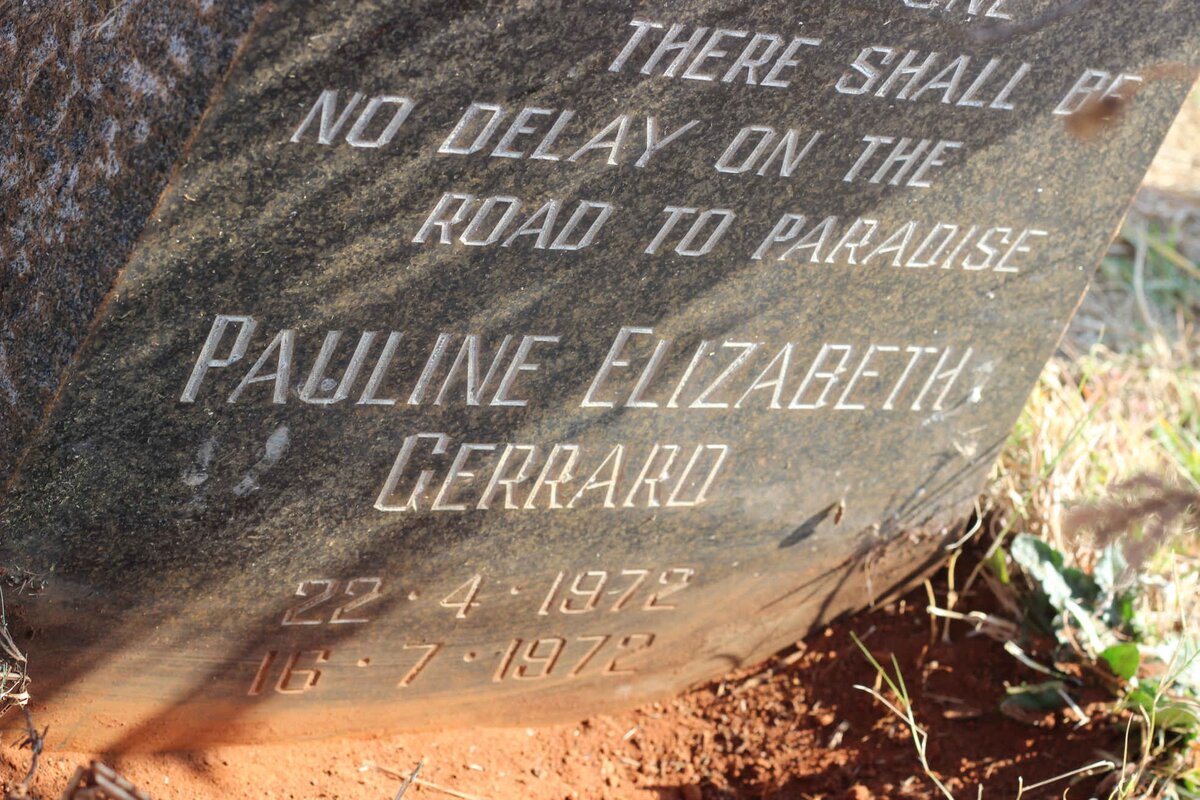 GERRARD Pauline Elizabeth 1972-1972