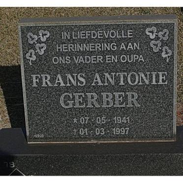 GERBER Frans Antonie 1941-1997
