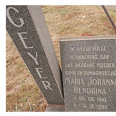 GEYER Maria Johanna Hendrina 1910-1990