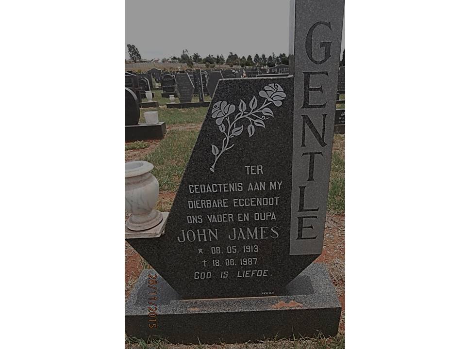 GENTLE John James 1913-1987