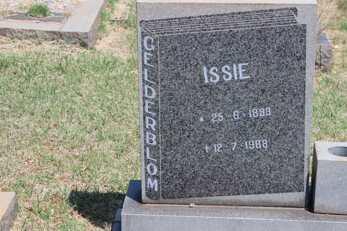 GELDERBLOM Issie 1893-1988