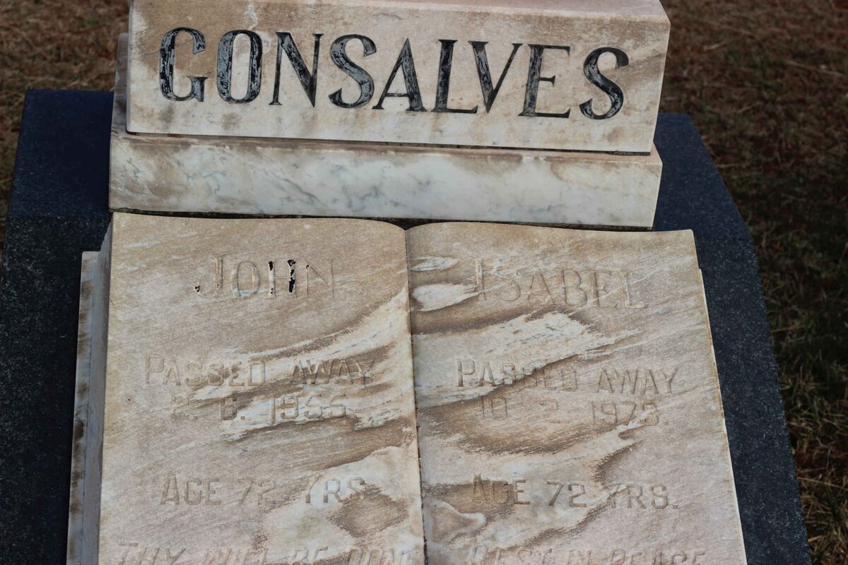 GONSALVES John -1955 &amp; Isabel -1973