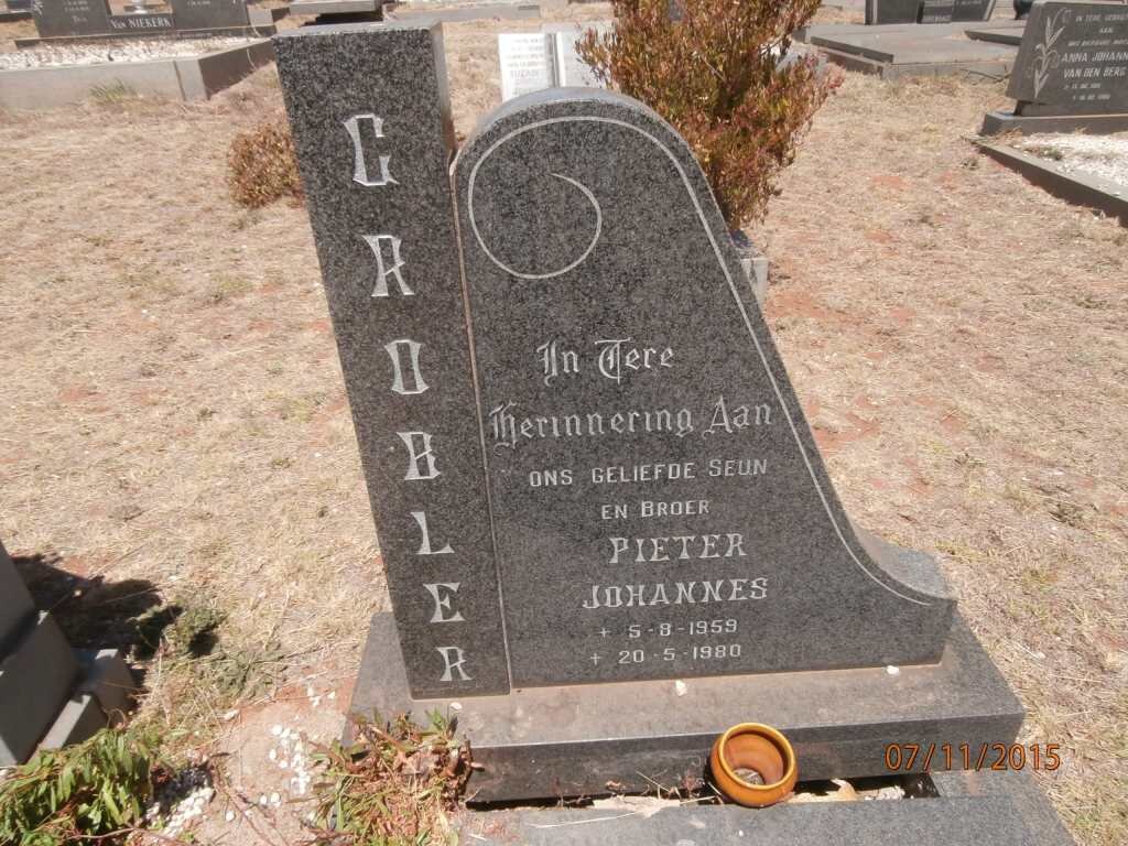 GROBLER Pieter Johannes 1959-1980