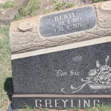 GREYLING Beryl 1927-1970