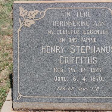 GRIFFITHS Henry Stephanus 1942-1970