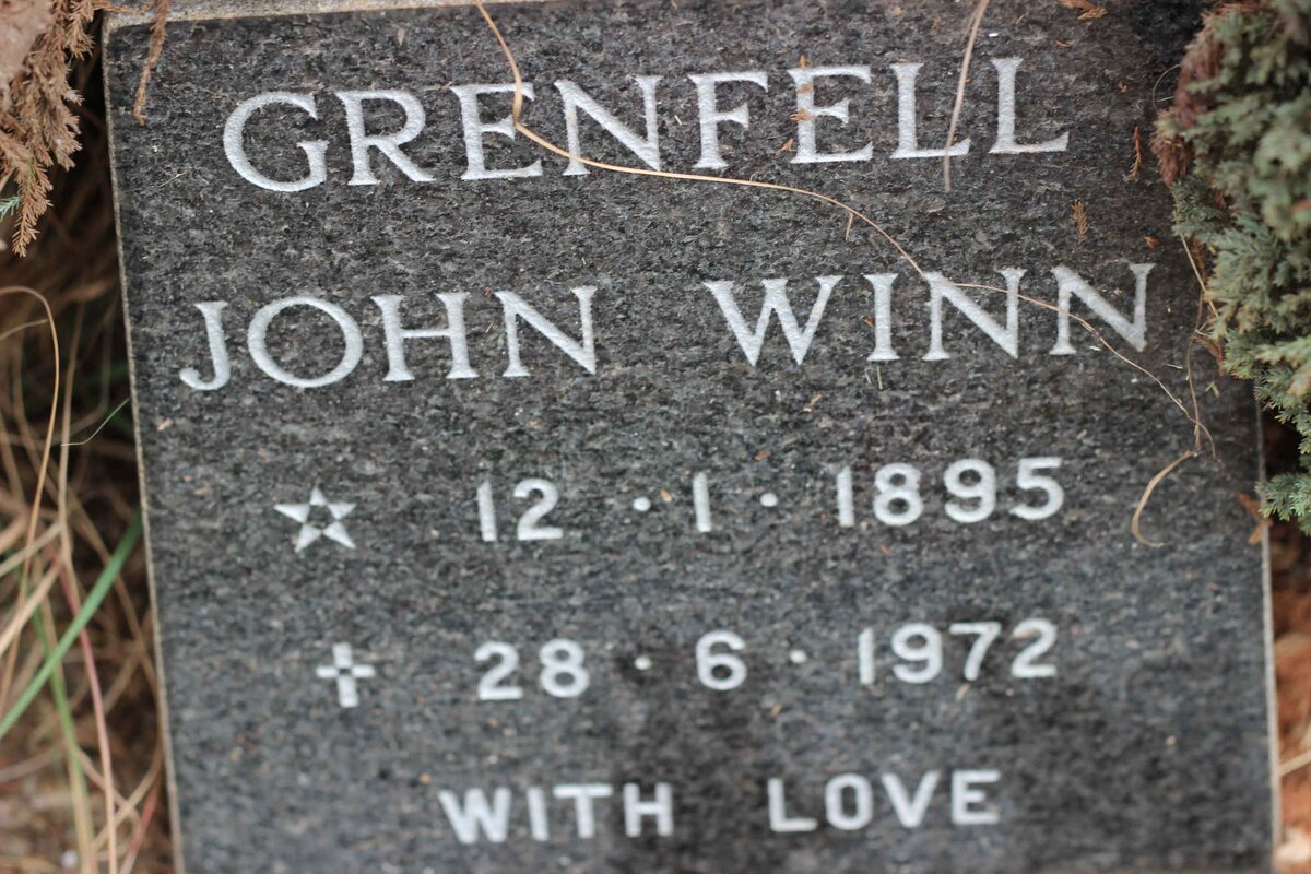 GRENFELL John Winn 1895-1972