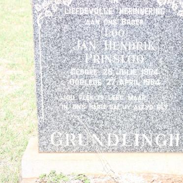 GRUNDLINGH Jan Hendrik Prinsloo 1904-1964