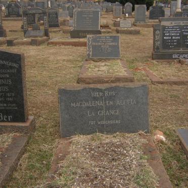 GRANGE Magdalena, la :: LA GRANGE Aletta