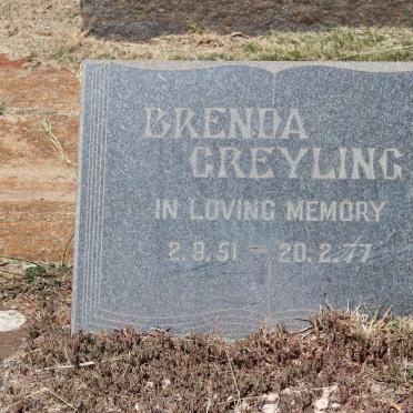 GREYLING Brenda 1951-1977