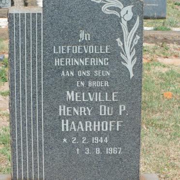 HAARHOFF Melville Henry Du P. 1944-1967