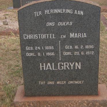 HALGRYN Christoffel 1895-1956 &amp; Maria 1896-1972
