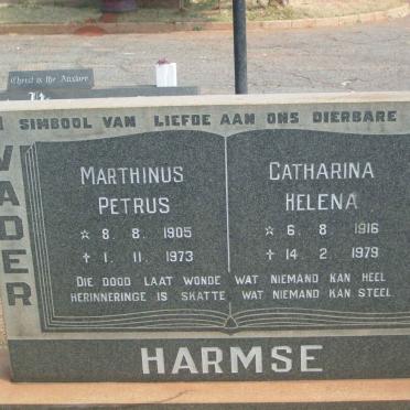 HARMSE Marthinus Petrus 1905-1973 &amp; Catharina Helena 1916-1979